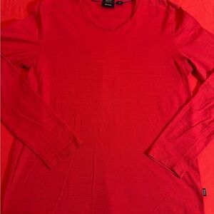 Hugo Boss Bold Red Pima Cotton Shirt Long sleeve for Mens